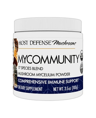 Host Defense MyCommunity Powder - 17 Species Blend Mushroom Supplement for Immune Support