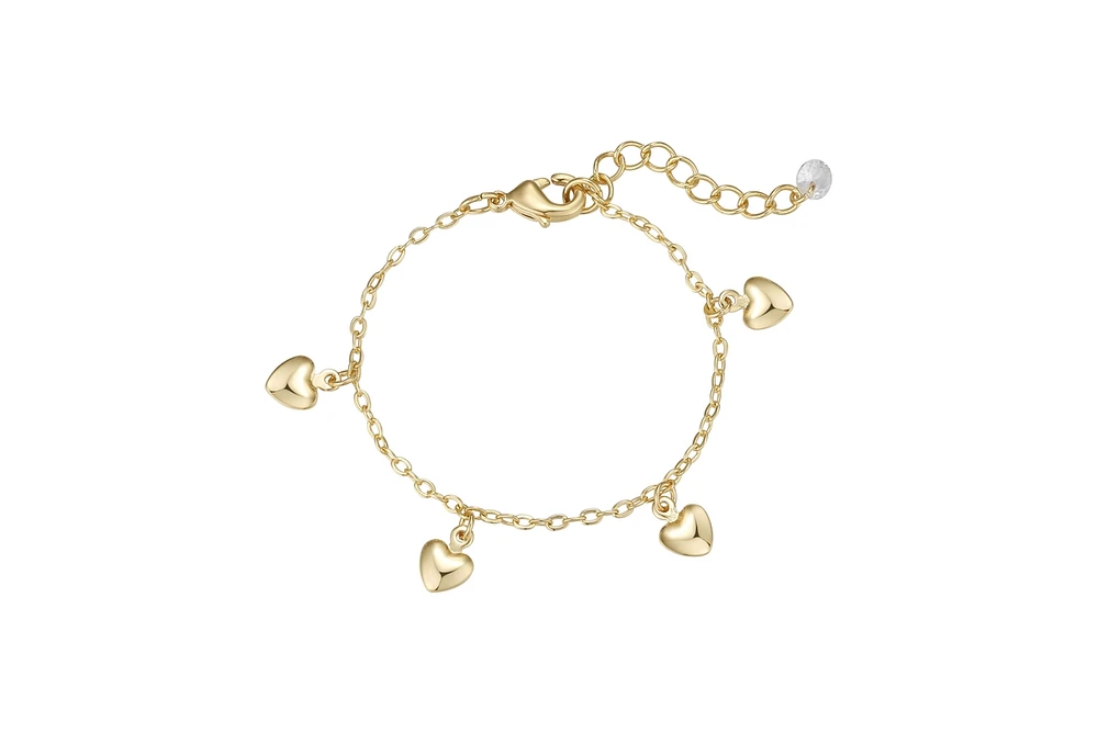 Lily Nily Toddler Gold Plated Heart Charm Bracelet