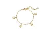 Lily Nily Toddler Gold Plated Heart Charm Bracelet