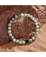 Karma and Luck Abundant Support Jade Onyx Hamsa Bracelet