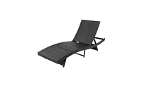Slickblue S-Shaped Woven Rattan Bed Stylish and Comfortable Furniture for Outdoor or Indoor Spaces