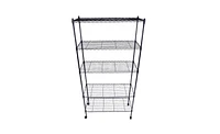 Slickblue 5-Layer Chrome Plated Iron Shelf with 1.5" Nylon Wheels