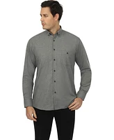 Vustra Men's Coastal Slate Button-Down Shirt