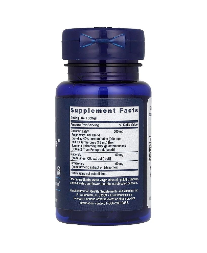 Life Extension Advanced Curcumin Elite Turmeric Extract Ginger & Turmerones