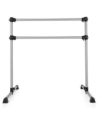 Hongge 4 Feet Double Ballet Barre Bar with Adjustable Height