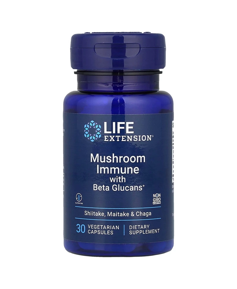 Life Extension Mushroom Immune with Beta Glucans