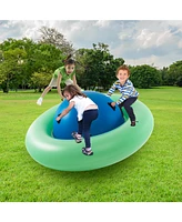 Hongge 7.5 Foot Giant Inflatable Dome Rocker Bouncer with 6 Built-in Handles for Kids-Green