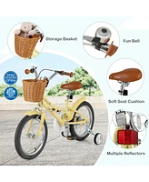 Hongge 16 Inch Kids Bike Adjustable Bicycle with Reflectors and Bell for Children 4-7 Years Old-16 inches