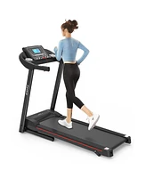 Slickblue Foldable Treadmill with Incline, Electric Walking & Running Machine for Home Workouts, 5” Lcd & Bluetooth