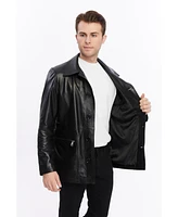 Furniq Uk Men's Genuine Leather Jacket