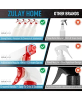 Zulay Kitchen Leakproof Cleaning Spray Bottle Set (4 Pack 32oz)