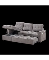 Streamdale Furniture 4-in-1 Reversible Sofa Couch with Armchair, Guest Bed & Recliner in 4 Colors