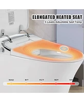 Smart Bidet Toilet with Remote Control and Multiple Adjustable Settings