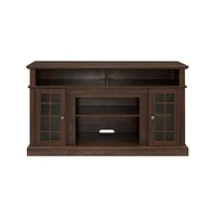 Slickblue Classic Tv Media Stand, Modern Entertainment Console for TVs Up to 65" with Open and Closed Storage Space
