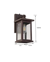 Flynama Wall Sconces 1-Light 12.25-in H Oil-Rubbed Bronze Dark Sky Outdoor Wall Light