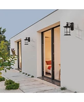Flynama 1-Light Black Outdoor Wall Sconce (1-Pack)