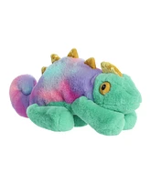 Aurora Large Chameleon Snoozles Laid-back Plush Toy Green 16"