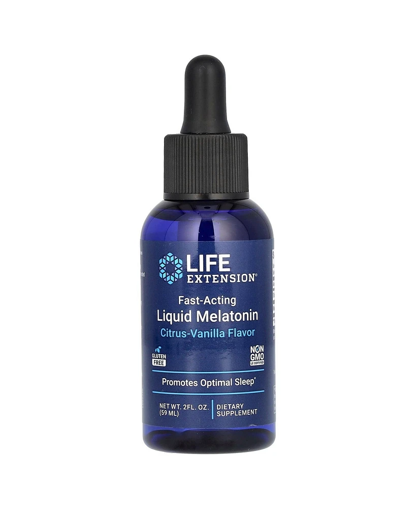 Life Extension Fast-Acting Liquid Melatonin Citrus-Vanilla