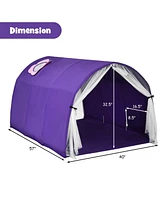 Hongge Kids Galaxy Starry Sky Dream Portable Play Tent with Double Net Curtain