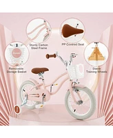 Hongge 12-Inch Kids' Bike with Training Wheels for Boys and Girls Ages 3-8