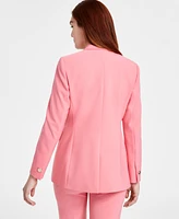 Anne Klein Women's One-Button Peak-Lapel Blazer