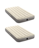 Intex Dura-Beam Standard Series Single Height Inflatable Airbed, Twin (2 Pack)