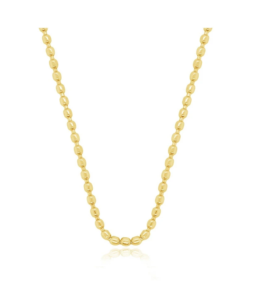 The Lovery Nugget Bead Chain Necklace 14K Yellow Gold