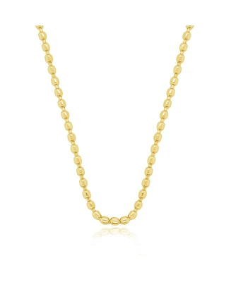 The Lovery Nugget Bead Chain Necklace 14K Yellow Gold