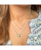 The Lovery Gold Interlocking Infinity Necklace 14K Gold