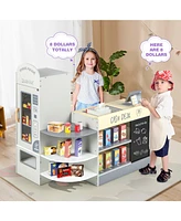 Hongge Kids Grocery Store Playset with Cash Register Pos Machine