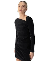 Sanctuary Women's Textured-Velvet Asymmetrical Dress