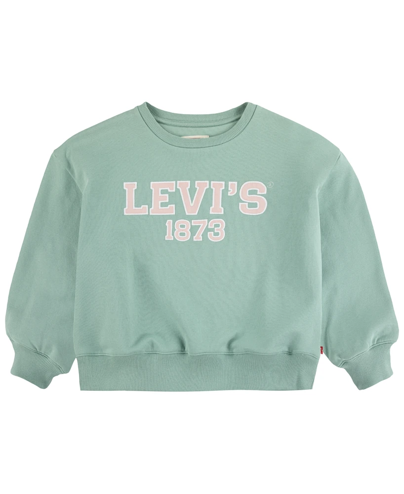 Levi's Big Girls Collegiate Crew Sweatshirt