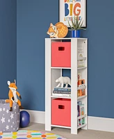 RiverRidge Home Book Nook Collection Kids Cubby Storage Tower with Bookshelves