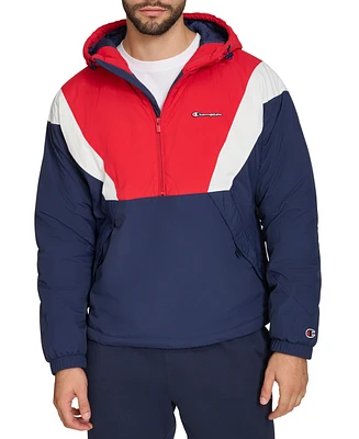 Champion Men's Retro Taslon Color Block Performance Hooded Jacket