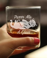 Bevvee Purr Me a Glass - Whiskey Rocks Glass