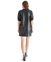 Steve Madden Women's Roxanne Faux Leather Shift Dress