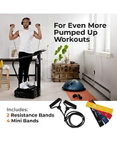 Lifepro Vibration Plate with Handles ; Exercise Machine for Balance, Lymphatic Drainage & More