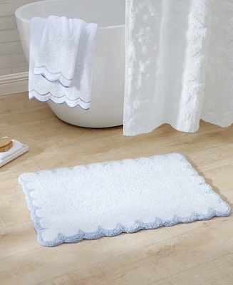 Peri Home Scallop Cotton Bath Rug, 30" x 20"