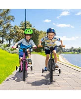 Hongge 16-Inch Kids' Sport Bike with Adjustable Seat and Reflectors for Ages 4-7
