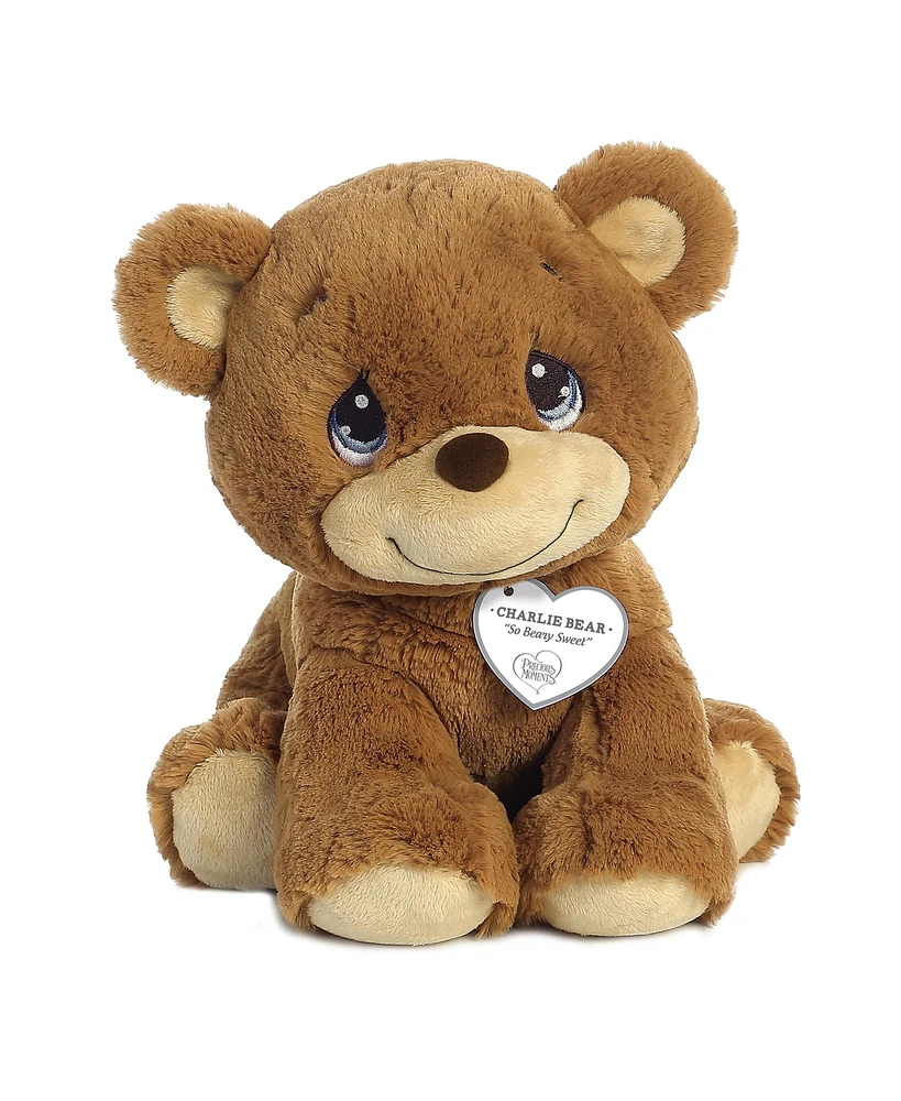 Aurora Medium Charlie Bear Precious Moments Inspirational Plush Toy Brown 10"