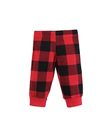 Hudson Baby Baby Boys Thermal Preemie Layette 4pc Set, Buffalo Plaid, Preemie