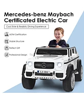 Hongge 12V Licensed Mercedes-Benz Kids Ride On Car-White