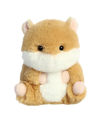 Aurora Mini Frolic Hamster Rolly Pet Round Plush Toy Brown 5