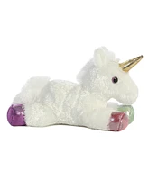 Aurora Small Prism Unicorn Mini Flopsie Adorable Plush Toy White 8"