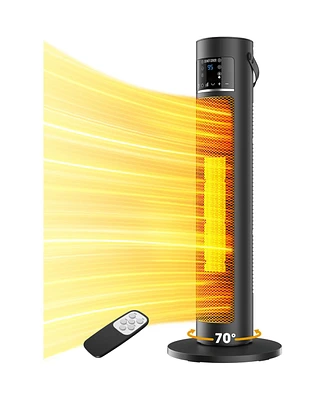 Sugift Oscillation Space Heaters, Portable Electric Heater with Remote for Indoor Use