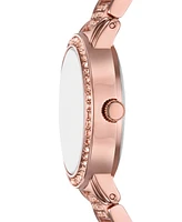 Folio Women's Three Hand Rose Gold-Tone Alloy Watch, 30mm - Rose Gold