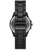 Folio Women's Three Hand Black Alloy Watch, 35mm