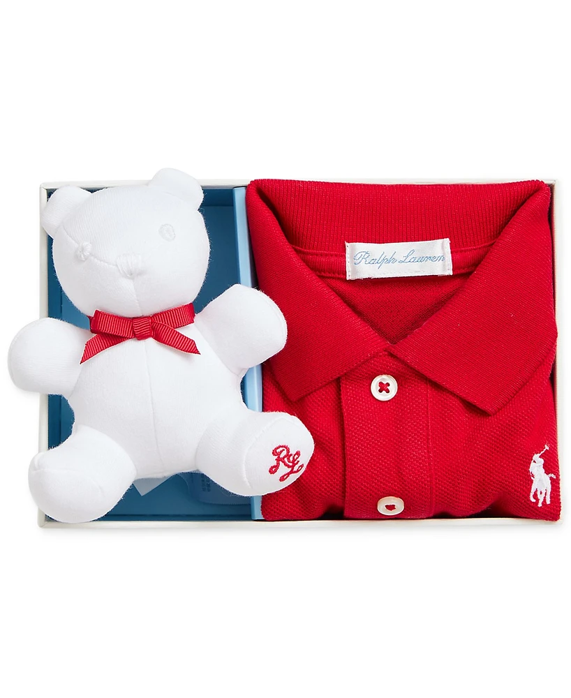 Polo Ralph Lauren Baby My First Shirt & Bear Gift Set