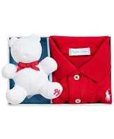 Polo Ralph Lauren Baby My First Shirt & Bear Gift Set