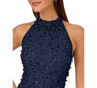 Adrianna by Papell Women's Beaded Halter Dress